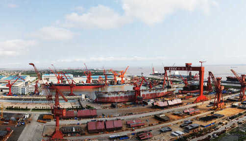 中船長興造船基地一期工程民品造船區(qū)建設(shè)項目后評價 廠區(qū)全貌圖.jpg